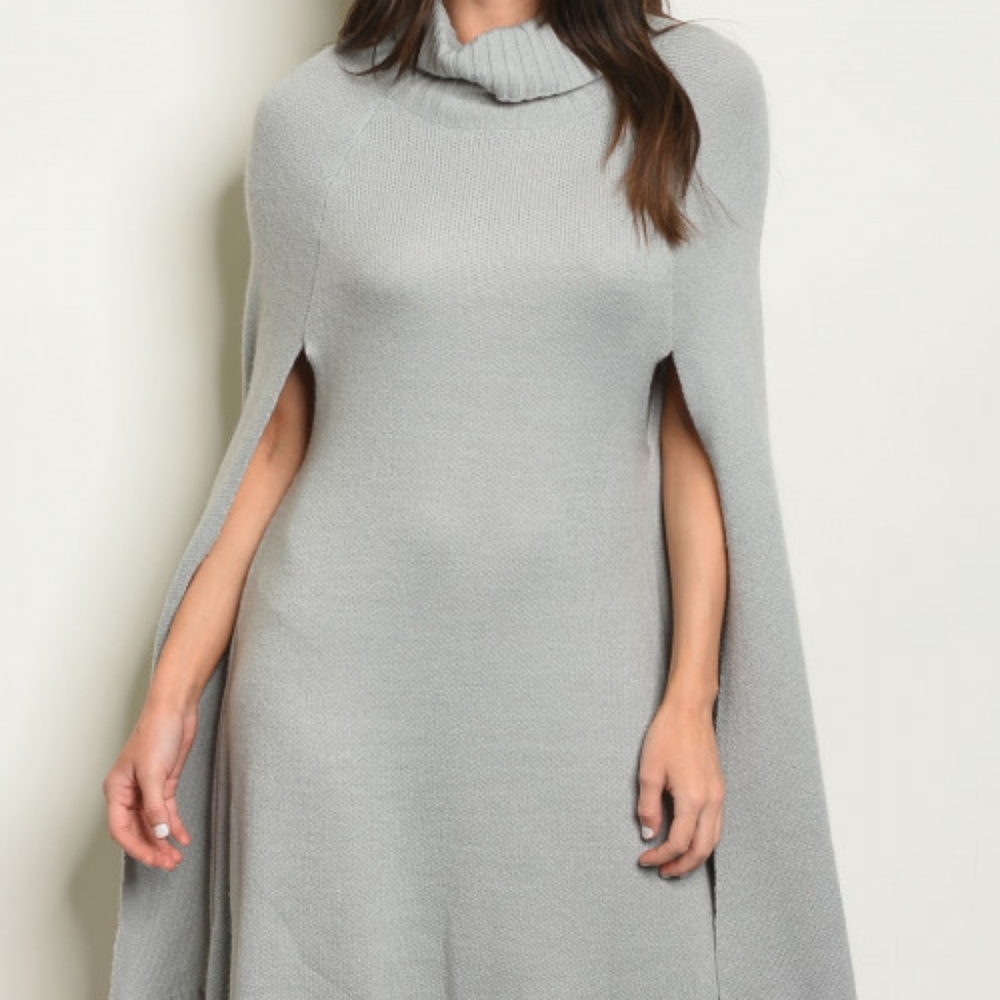🆕️Short sleeve cowl neck knit sweater dress - Picture 3 of 4